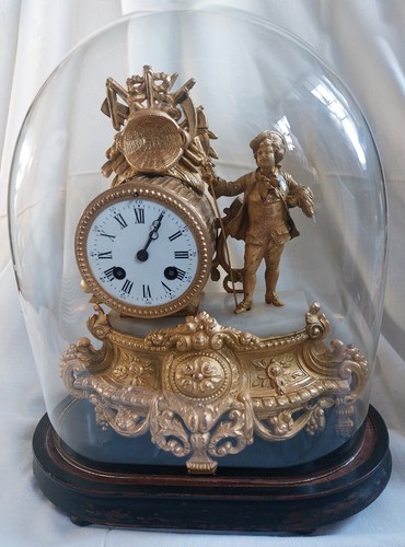 Pendule régule doré - pendule, avec